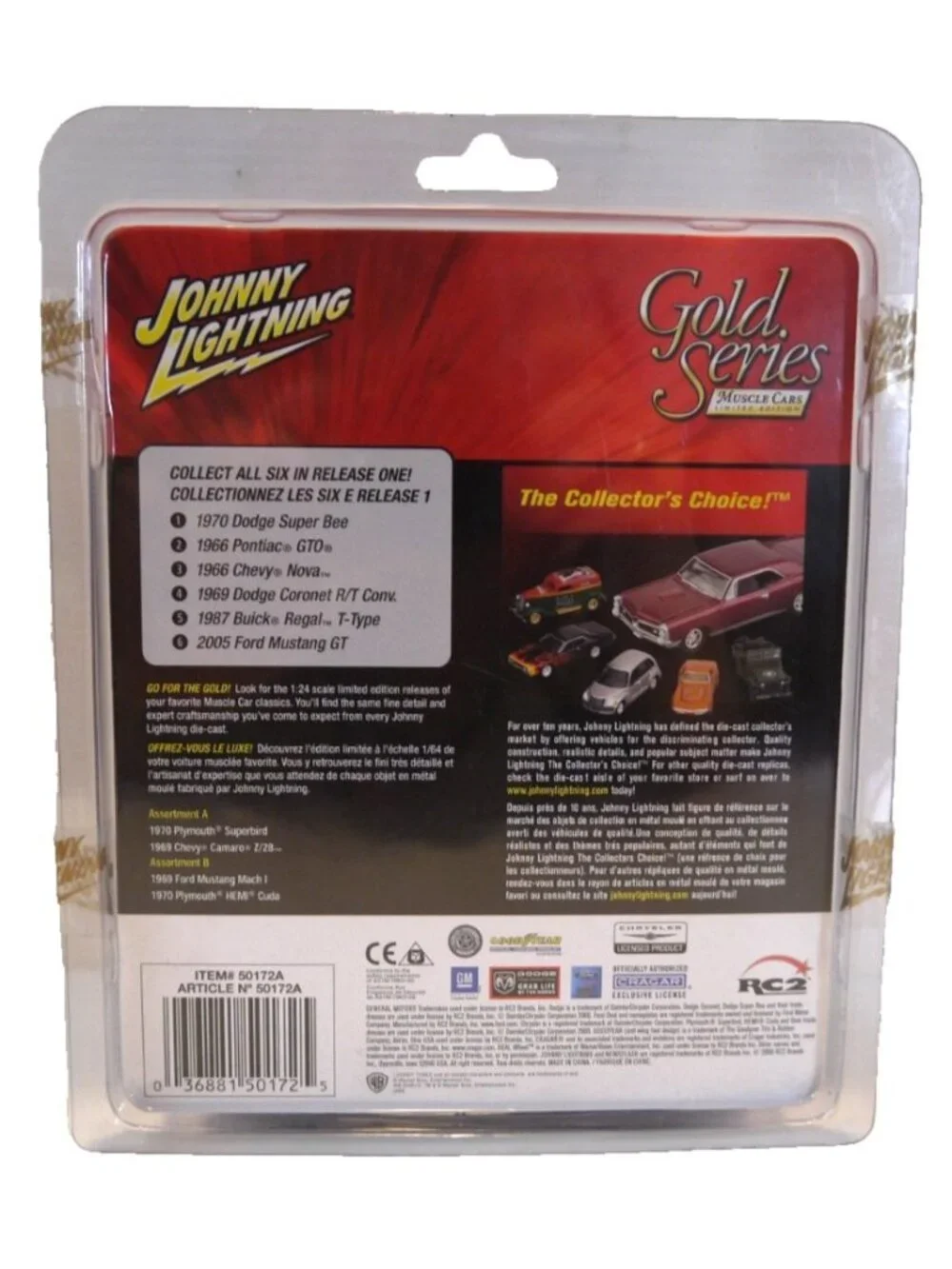 Johnny Lightning Muscle Cars Gold Series 1966 Pontiac GTO 1:64 diecast New 2006